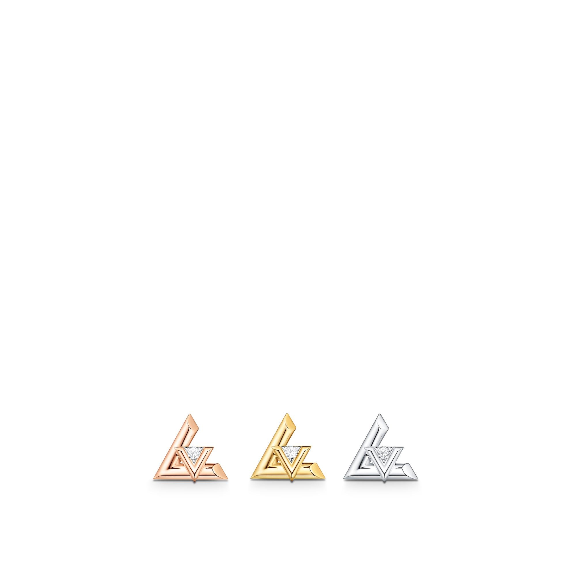 LV Volt One Stud, Yellow Gold And Diamond - Per Unit  in Jewellery