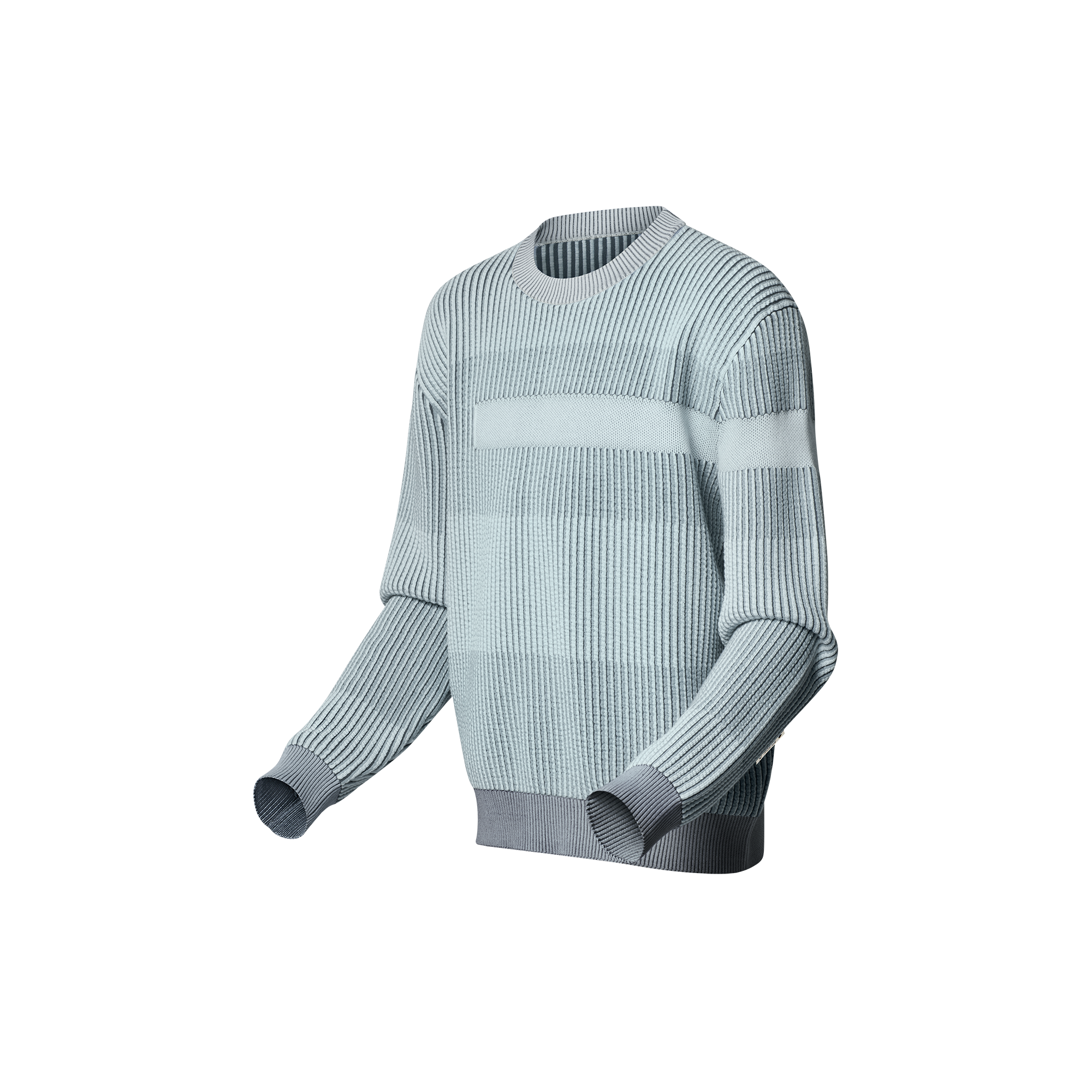 LV x Park Seo-Bo Jacquard Cotton Crewneck  in Men