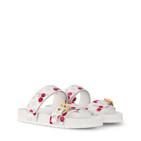 LV x TM Bom Dia Flat Comfort Mule in Women's Shoes Mules and Slides collections by Louis Vuitton (Product zoom)