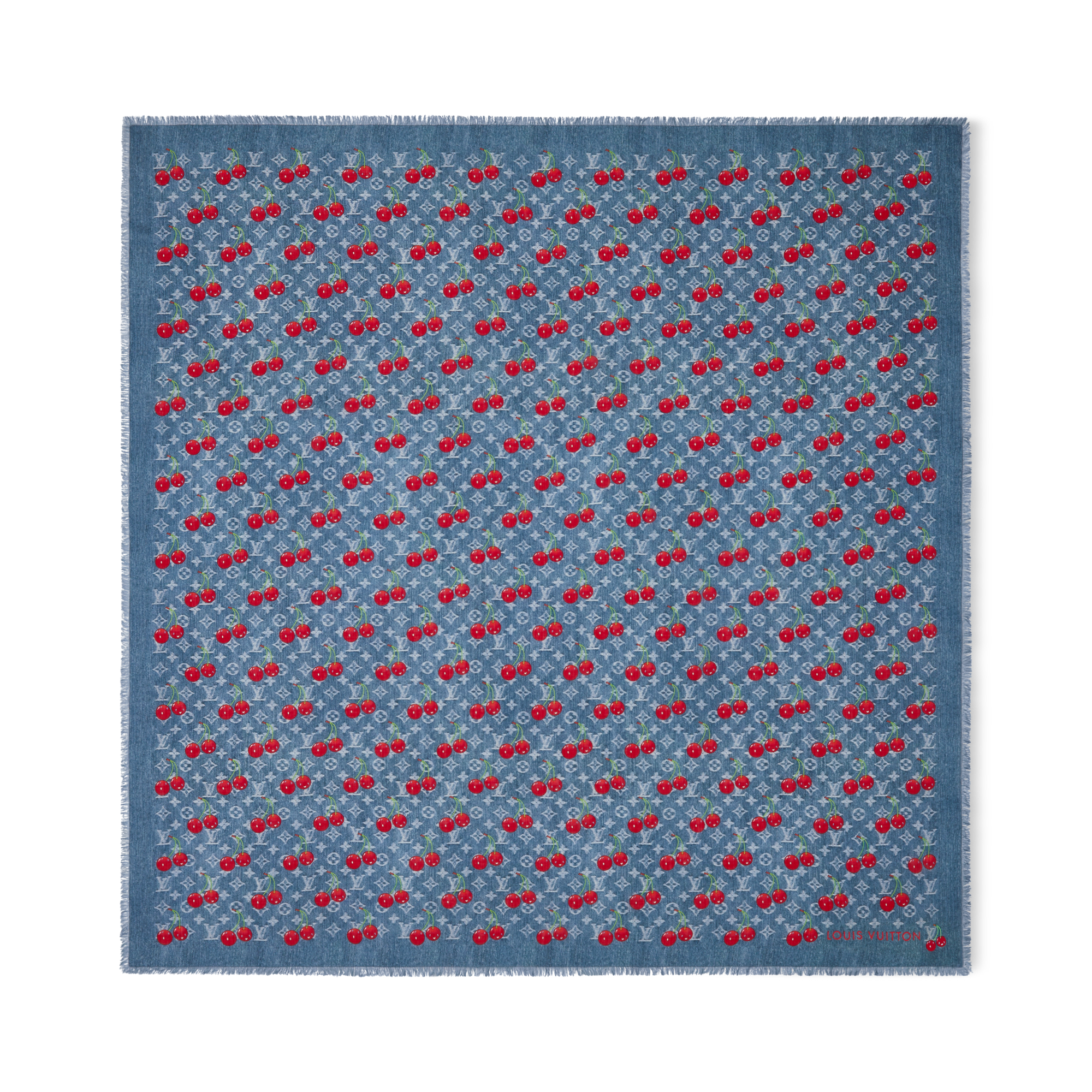 LV x TM Denim Cerise Shawl . in Women