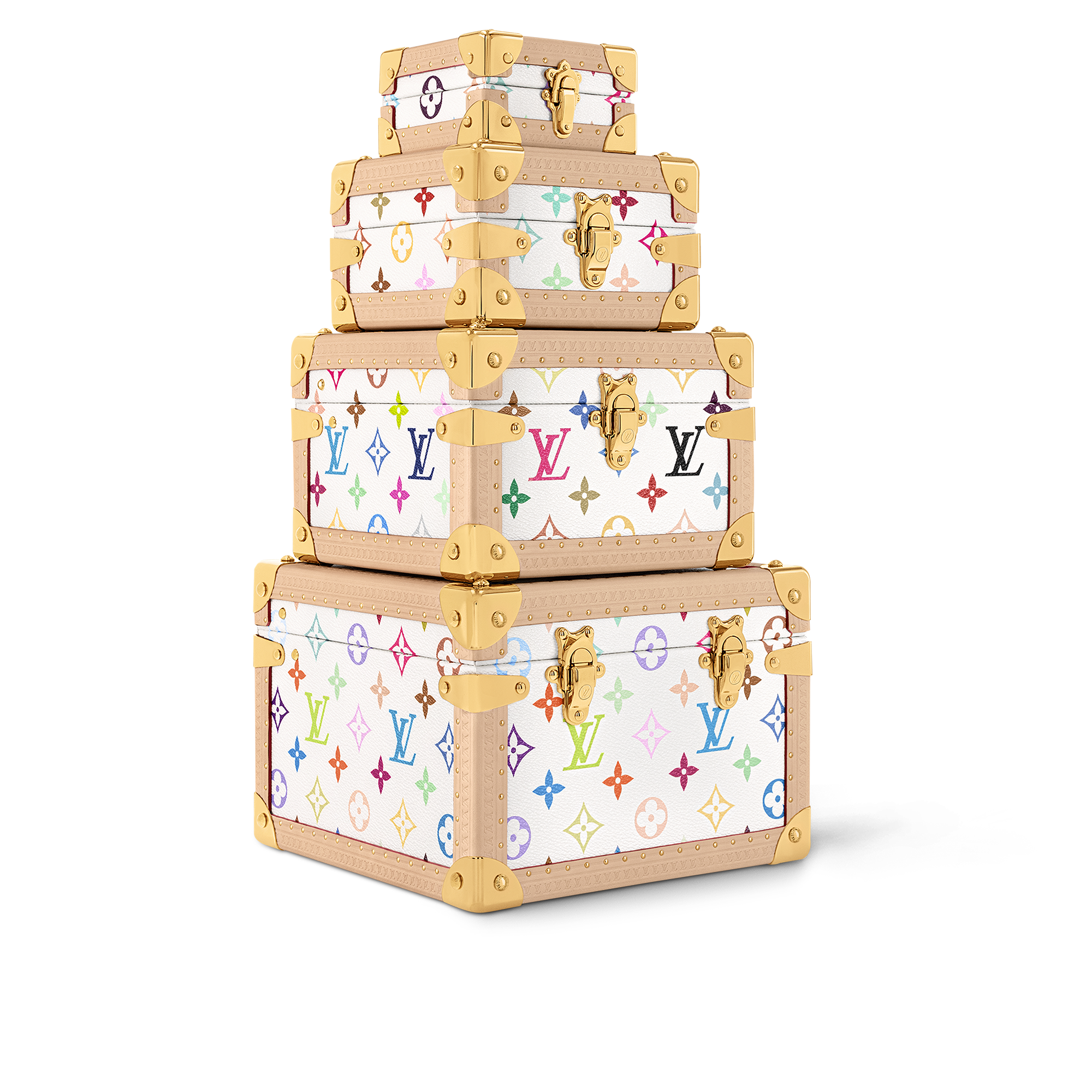 LV x TM Malle Pyramide Other Monogram Canvas in Trunks, Travel and Home