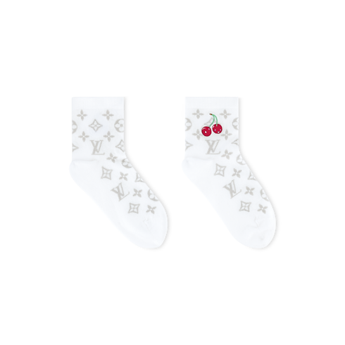 LV x TM Monogram Cerise Socks . in Women's Accessories Hats and Gloves collections by Louis Vuitton (Product zoom)