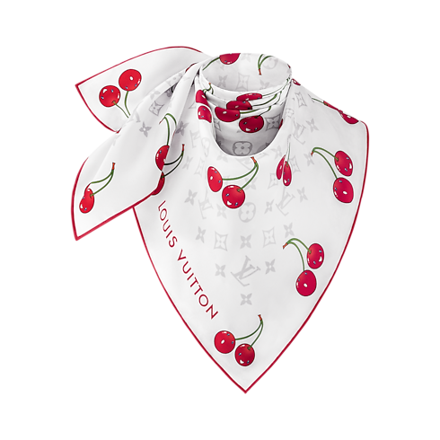 LV x TM Monogram Cerise Square 90 . in Women's Accessories Silk Squares and Bandeaus collections by Louis Vuitton (Product zoom)