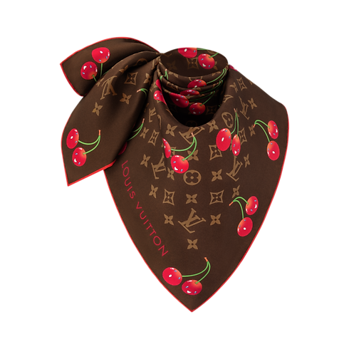 LV x TM Monogram Cerise Square 90 . in Women's Accessories Silk Squares and Bandeaus collections by Louis Vuitton (Product zoom)