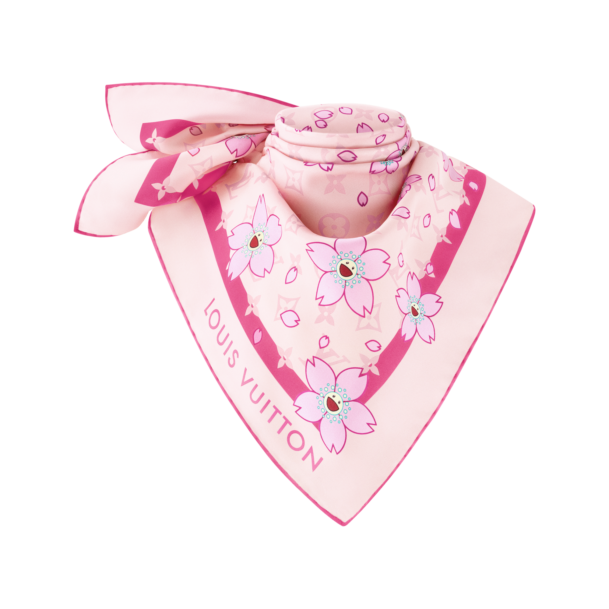 LV x TM Monogram Cherry Blossom Square 70 . in Women