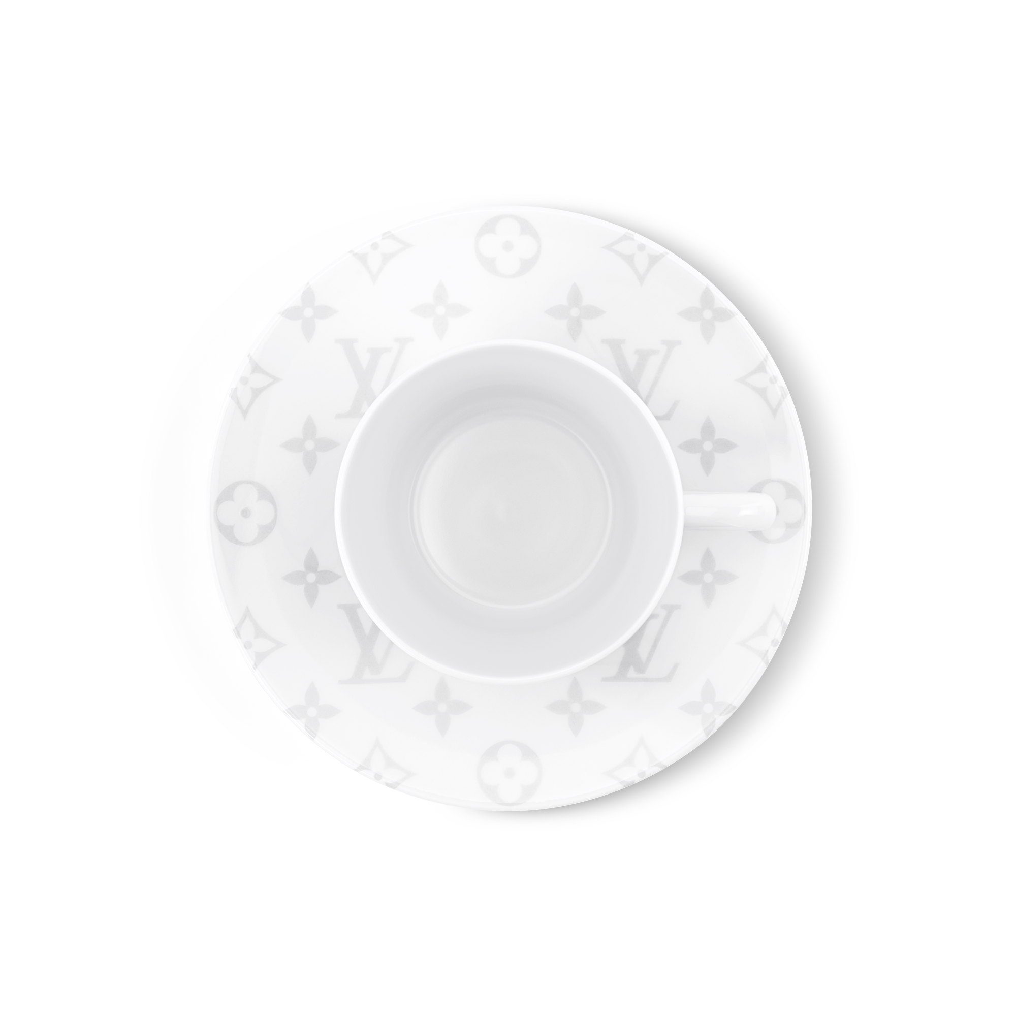 LV x TM Set of 2 Coffee Cups and Saucers Monogram Cerises in Trunks, Travel and Home