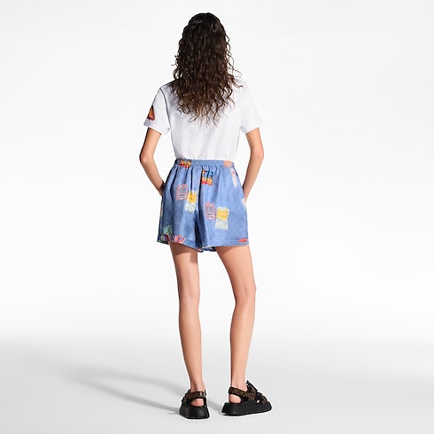 Mahina Patch Boxer Shorts in Women's Ready-to-Wear Skirts and Shorts collections by Louis Vuitton (Product zoom)
