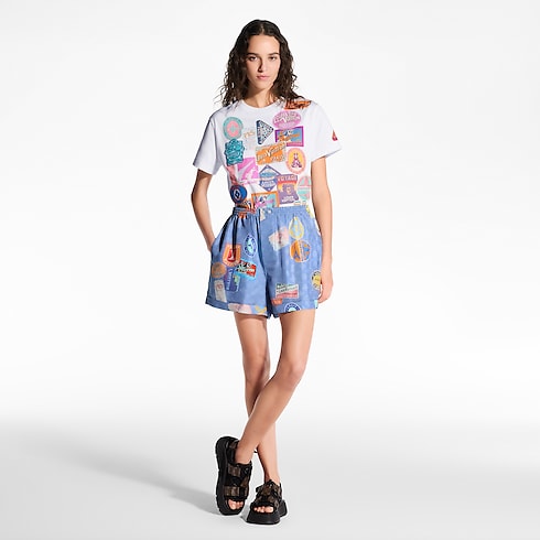 Mahina Patch Boxer Shorts in Women's Ready-to-Wear Skirts and Shorts collections by Louis Vuitton (Product zoom)