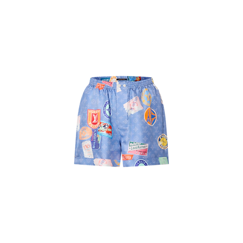 Mahina Patch Boxer Shorts in Women's Ready-to-Wear Skirts and Shorts collections by Louis Vuitton (Product zoom)