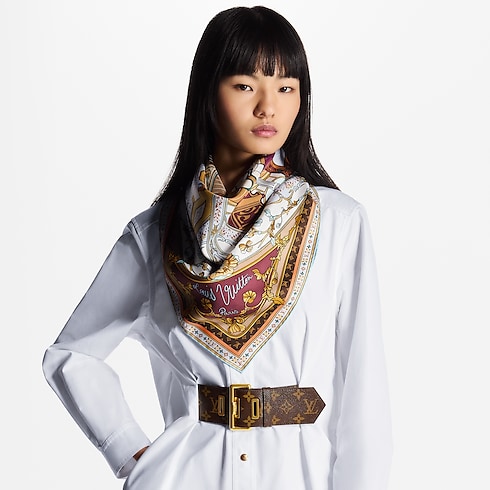 Maison De Famille Square 90 . in Women's Accessories Silk Squares and Bandeaus collections by Louis Vuitton (Product zoom)