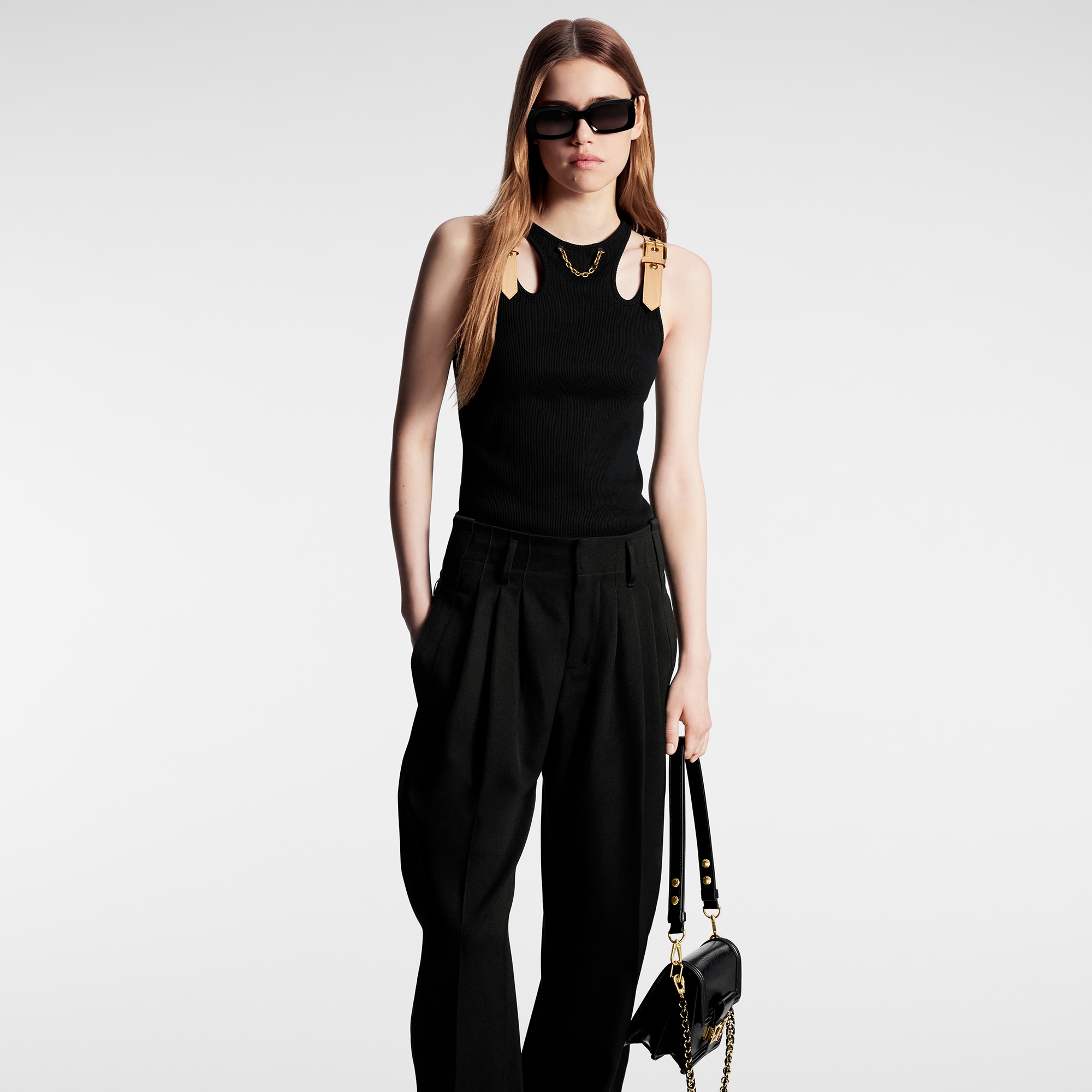 Masculine Tailored Pants   in Women