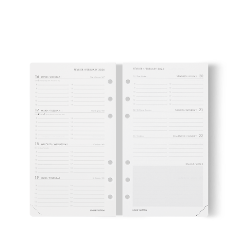 Medium Functional Agenda Refill 2026 in Trunks, Travel and Home's Books and Stationery Office and Writing collections by Louis Vuitton (Product zoom)