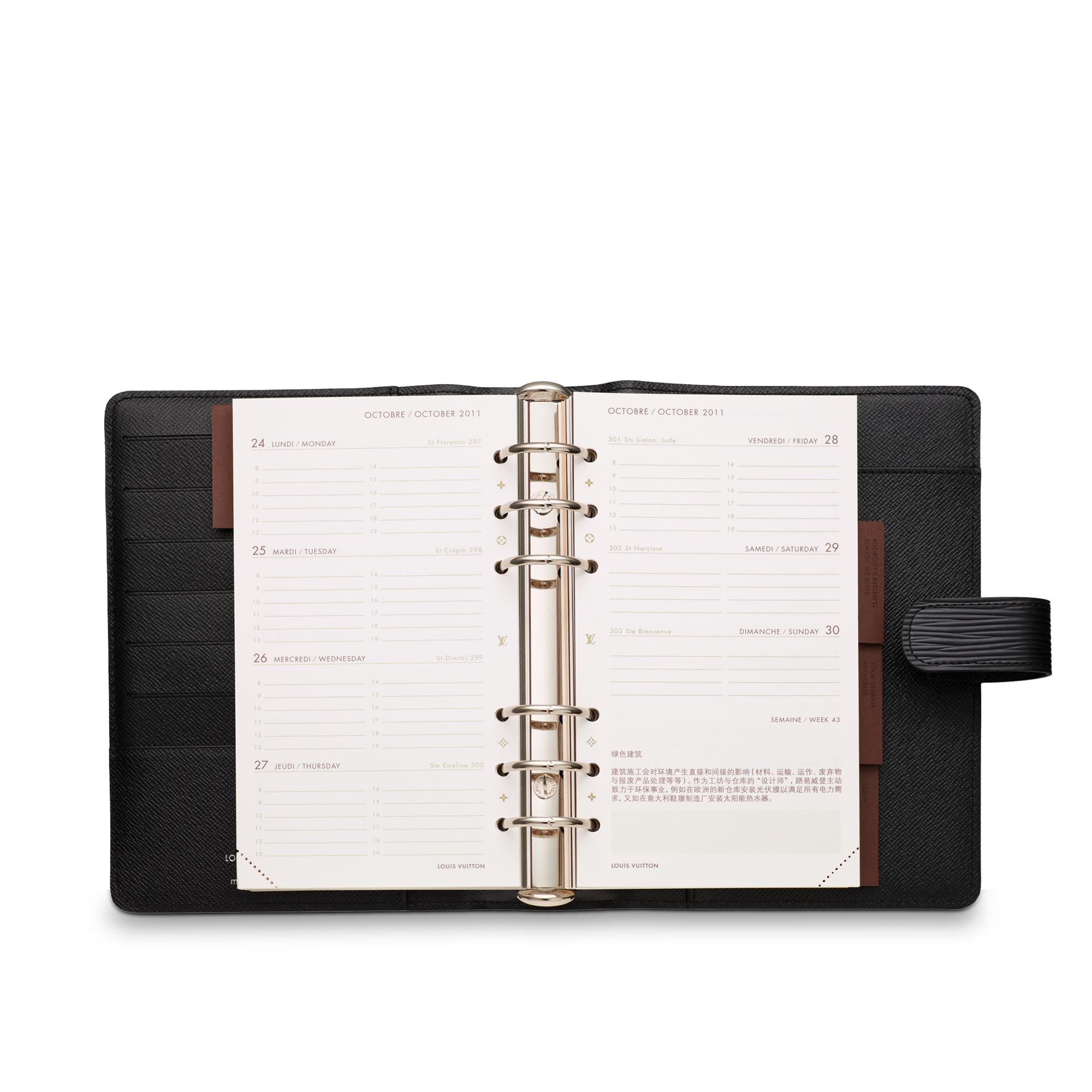 Medium Ring Agenda Cover Epi Leather in Bags and Small Leather Goods