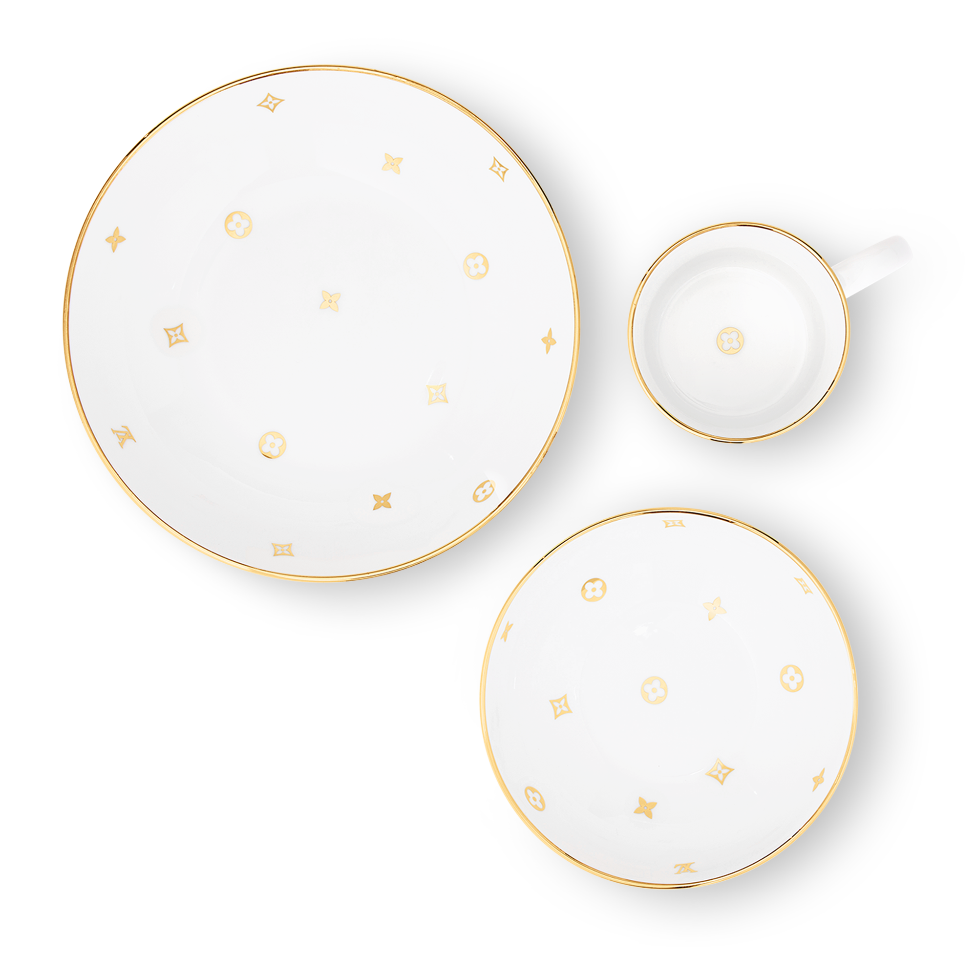 Meli-Melo Gold Porcelain Set . in Gifts