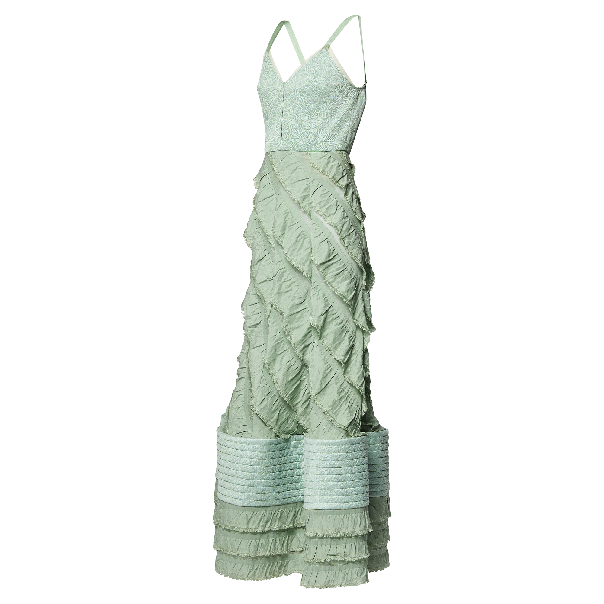 Mermaid Hem Flounce Gown   in Women