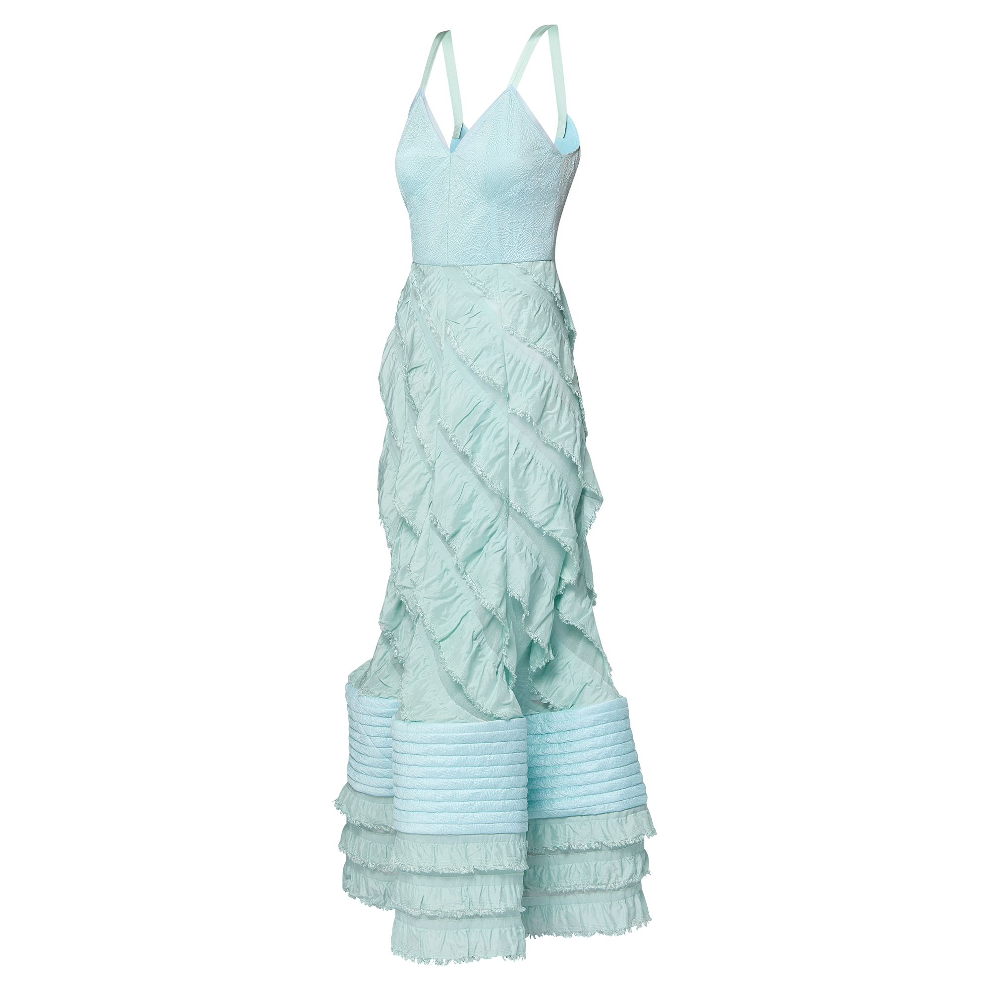 Mermaid Hem Flounce Gown   in Women