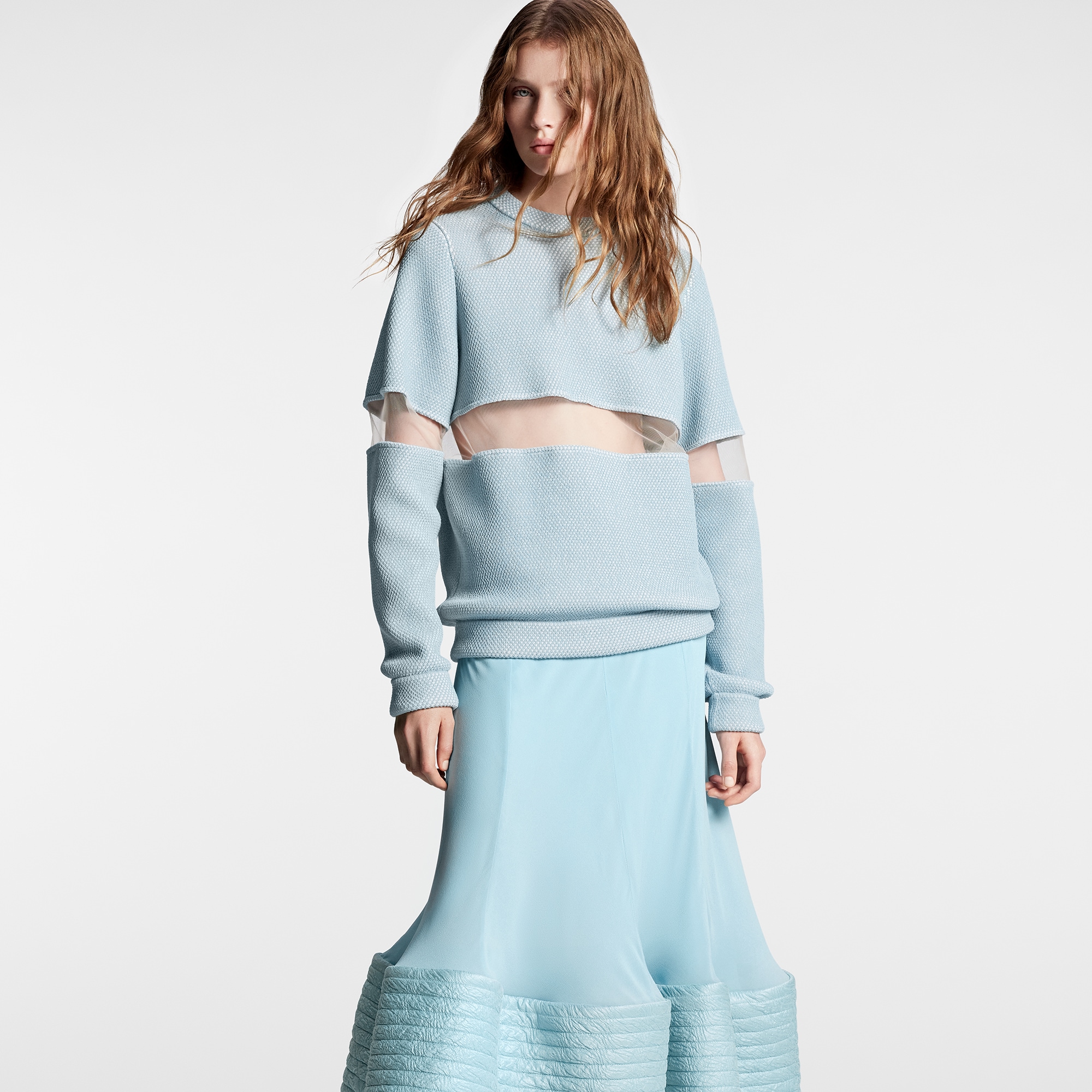 Mermaid Hem Midi Skirt   in Women