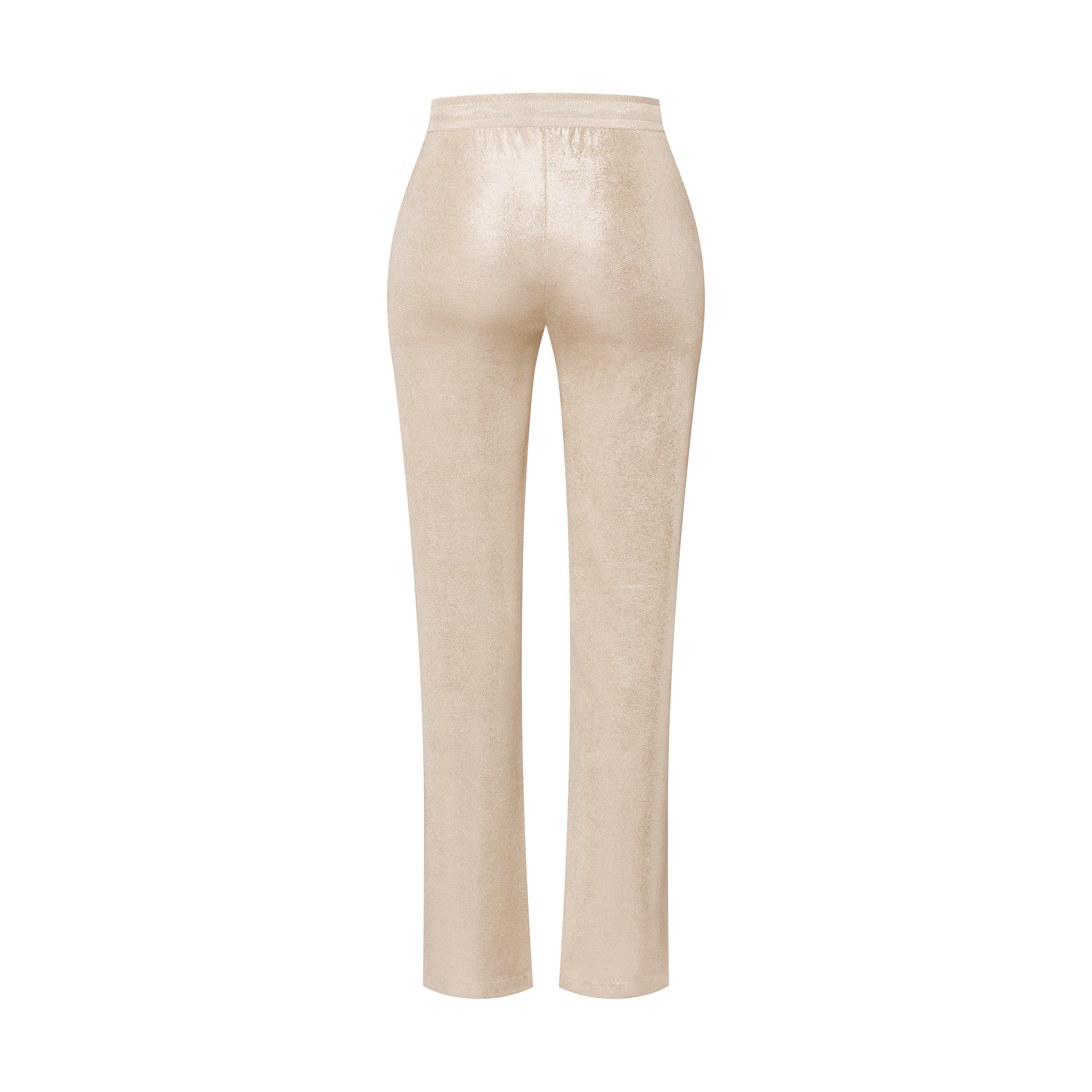 Metallic Silk Knit Jogging Pants  in Women