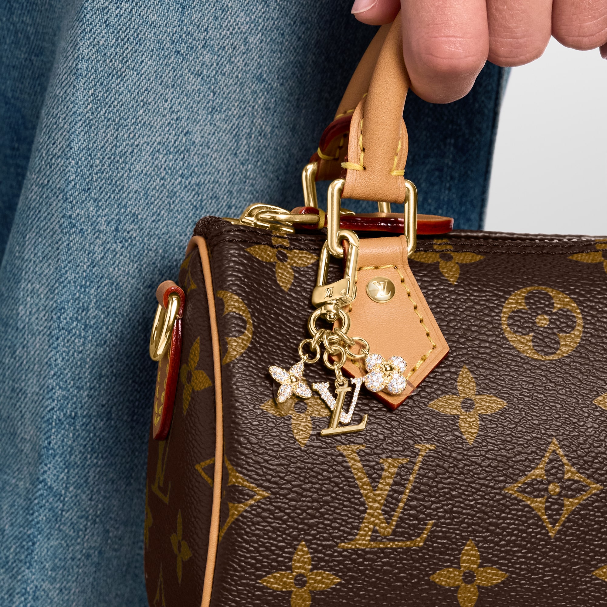 Micro Charms LV Iconic Key Holder  . in Women