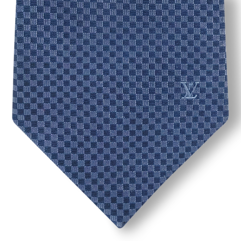 Micro Damier Tie detail view