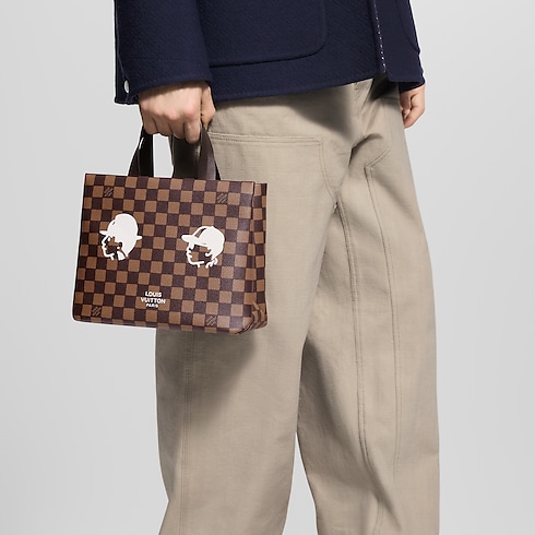 Mini Shopper Tote Damier Ebene Canvas in Bags and Small Leather Goods's Men Bags Newness collections by Louis Vuitton (Product zoom)