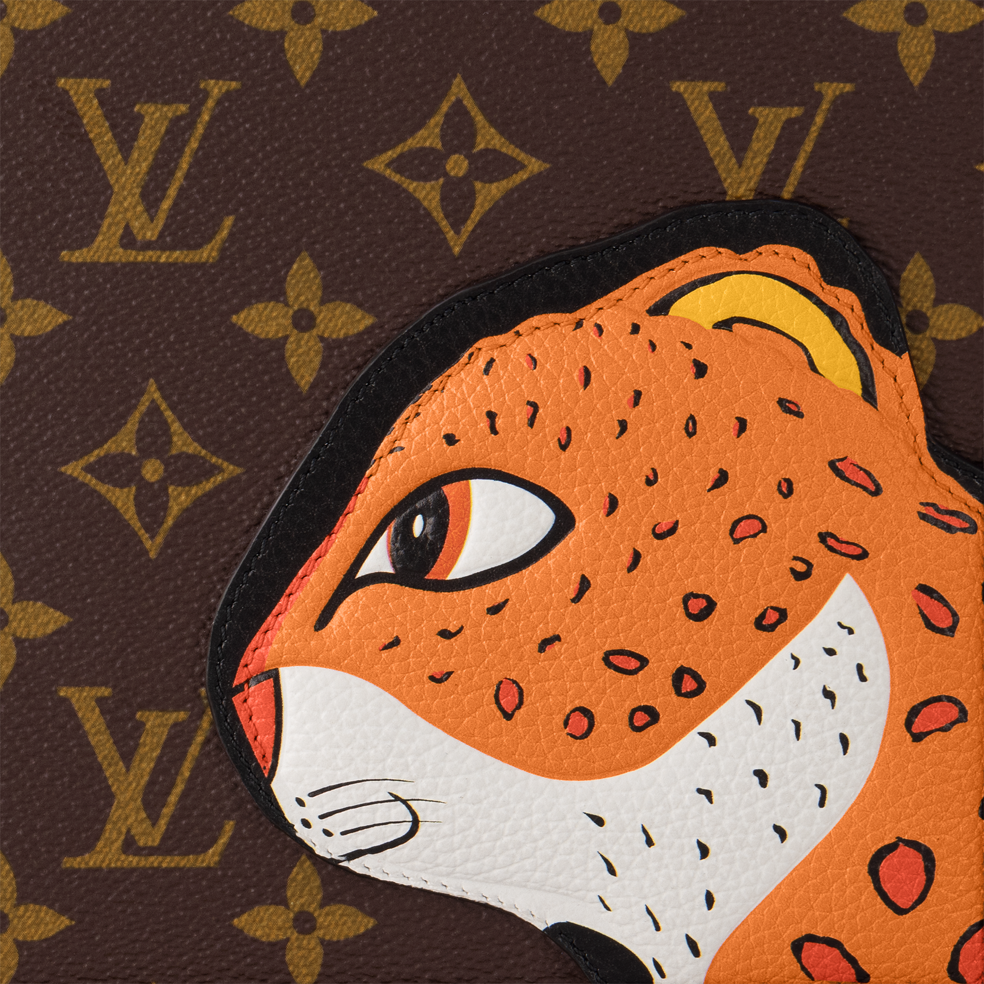 Mini Square Trunk Leopard Monogram in Les Extraordinaires
