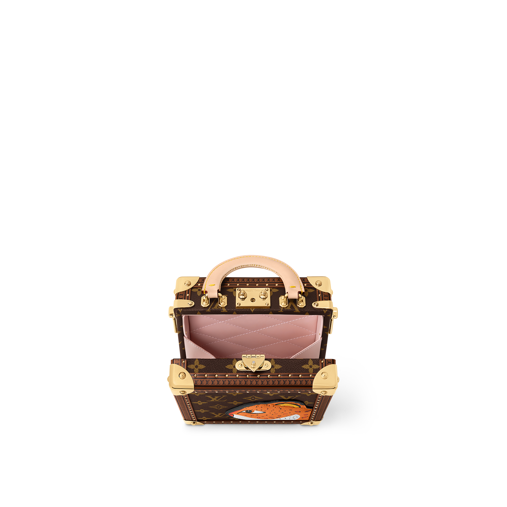 Mini Square Trunk Leopard Monogram in Les Extraordinaires