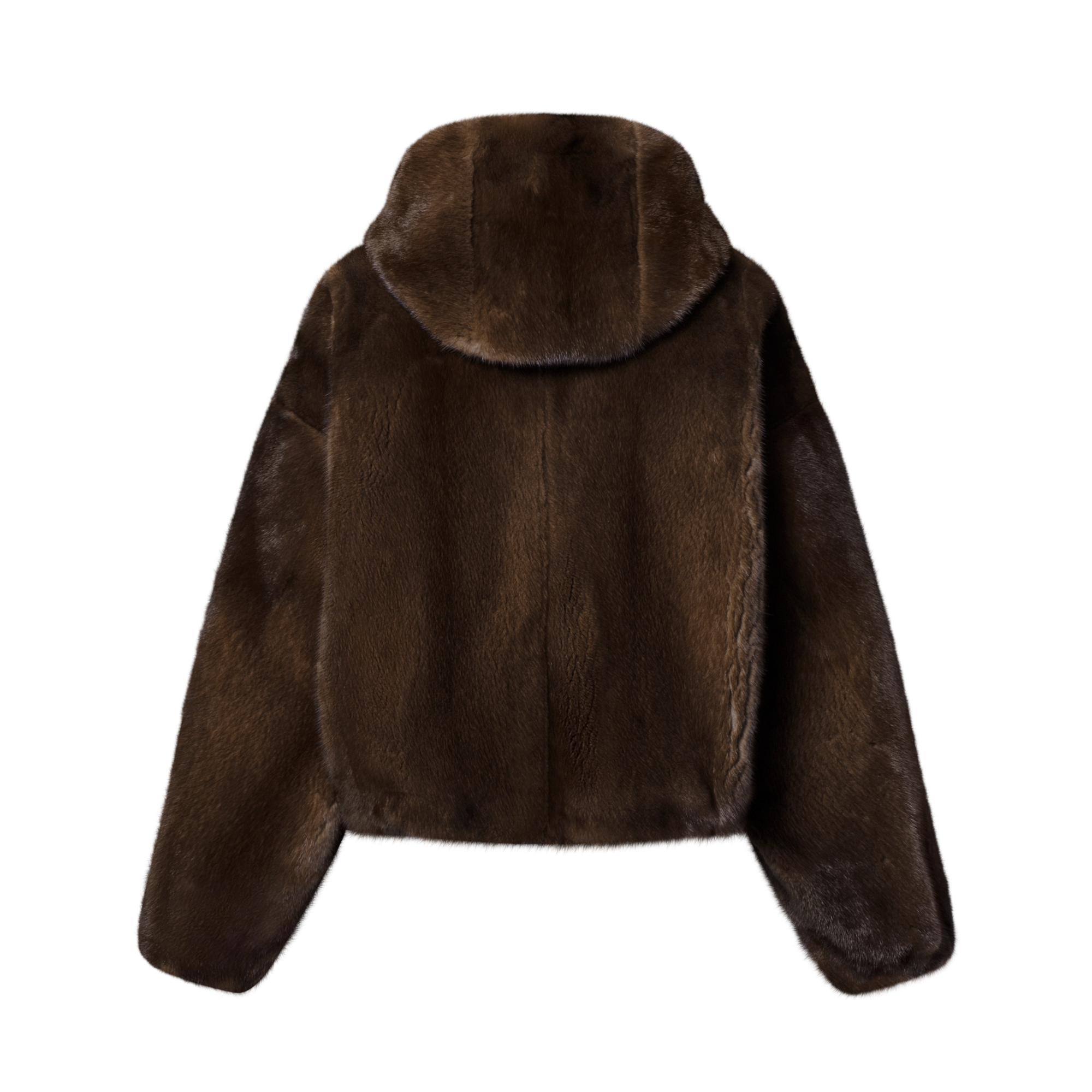 Mink Zipped Bomber  in Women