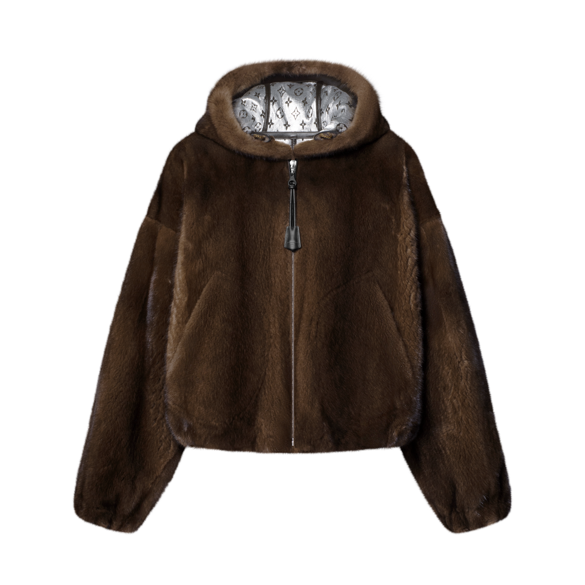 Mink Zipped Bomber  in Women