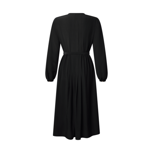 Monogram Accent Pleat Dress in Women's Ready-to-Wear Dresses collections by Louis Vuitton (Product zoom)