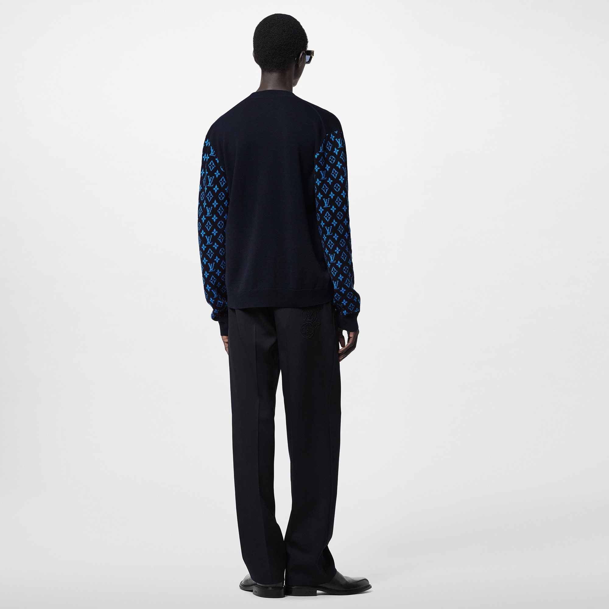 Monogram Cashmere Mix Cardigan   in Men