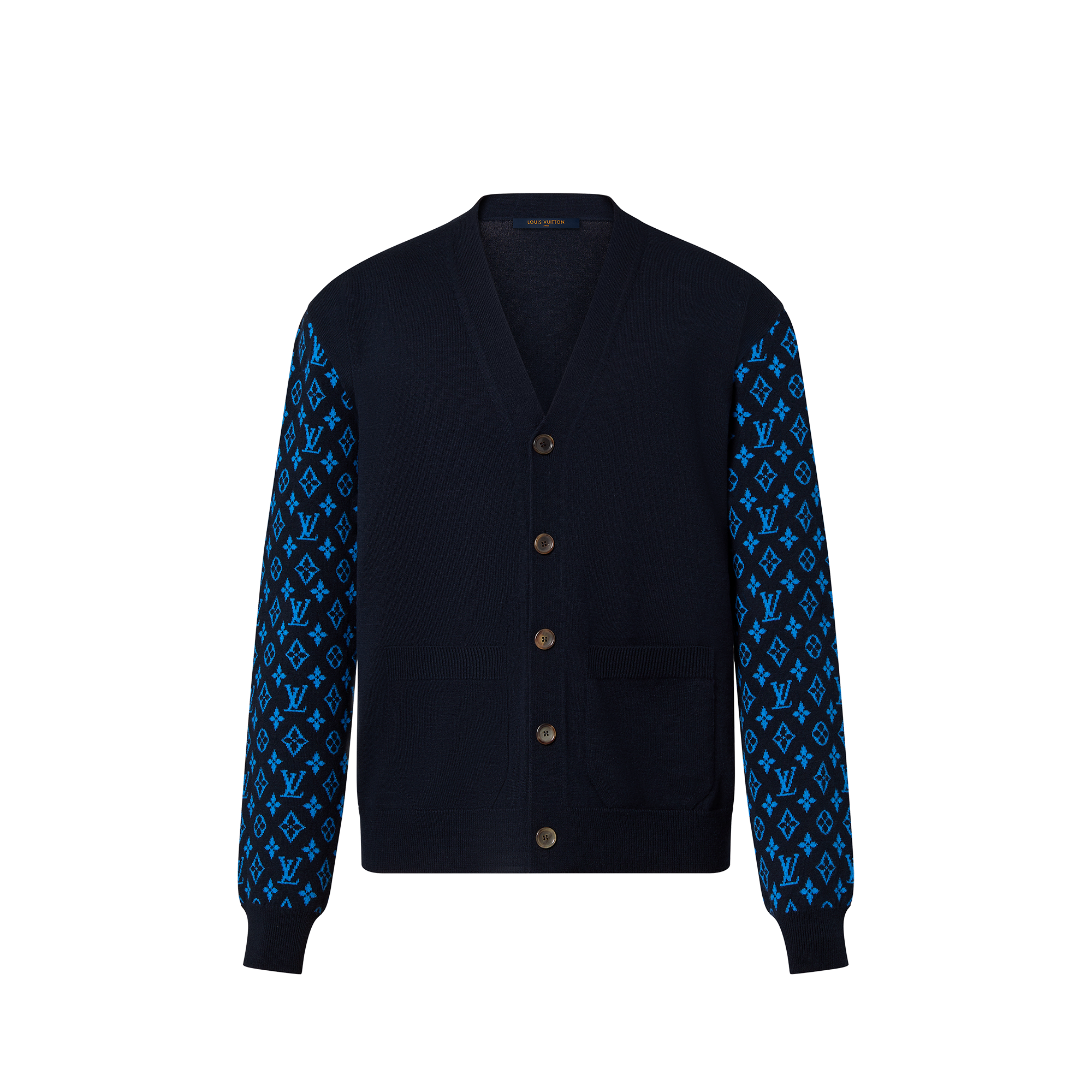 Monogram Cashmere Mix Cardigan   in Men