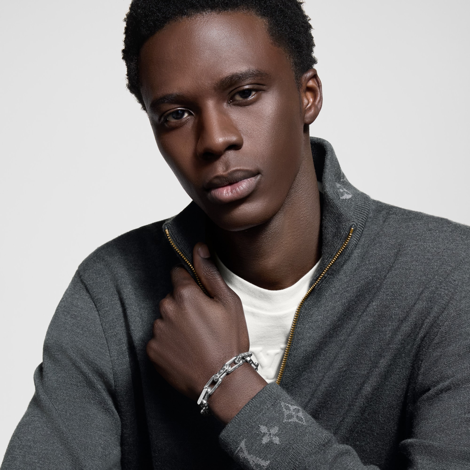 Monogram Chain Bracelet . in Men