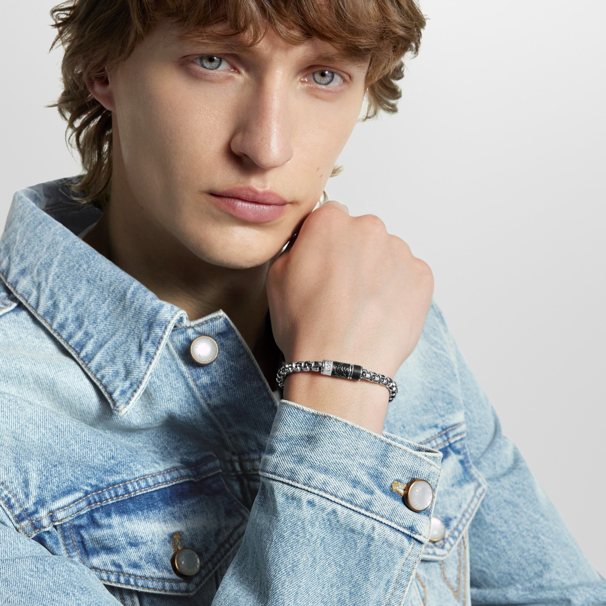 Monogram Chain Bracelet . in Men