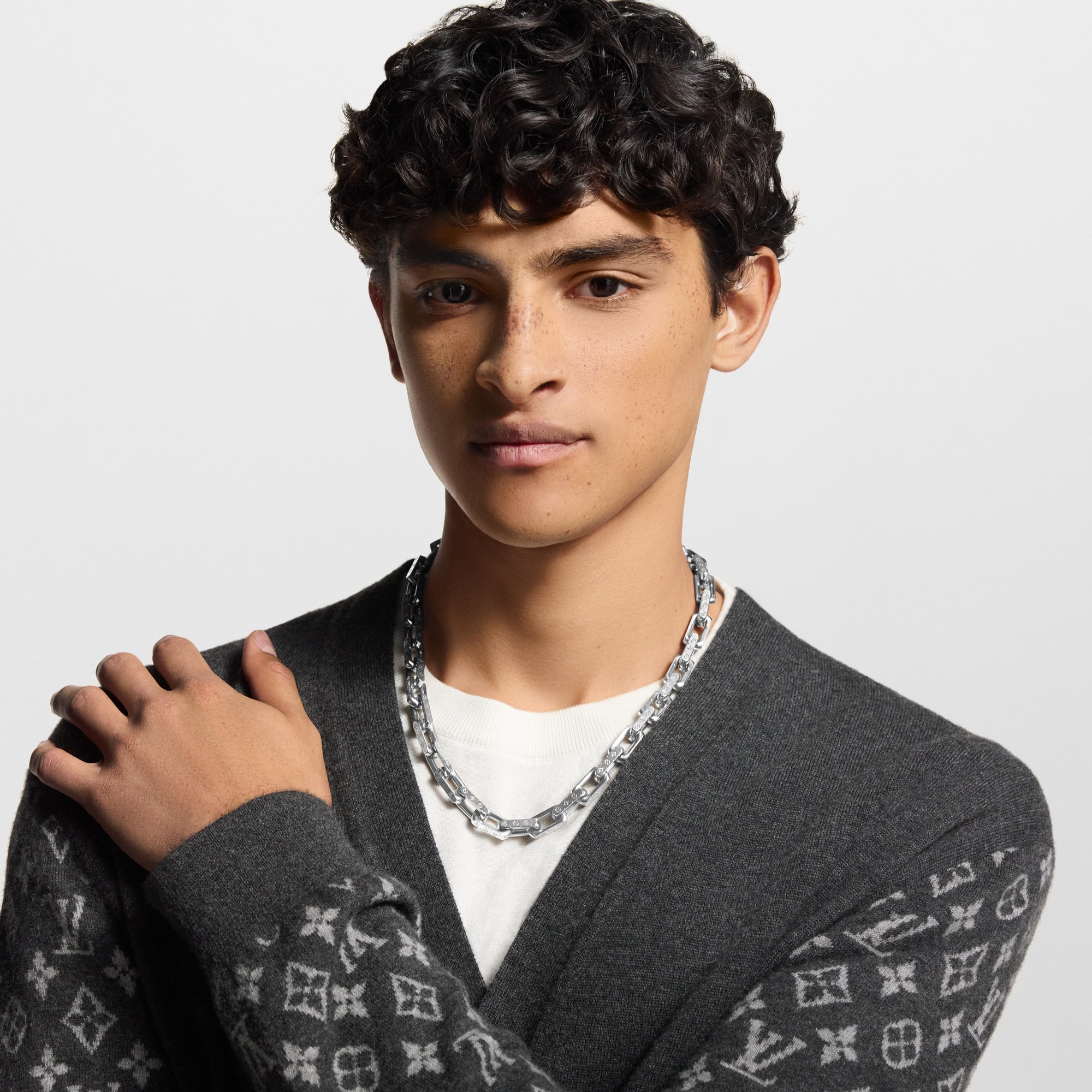 Monogram Chain Necklace . in Men