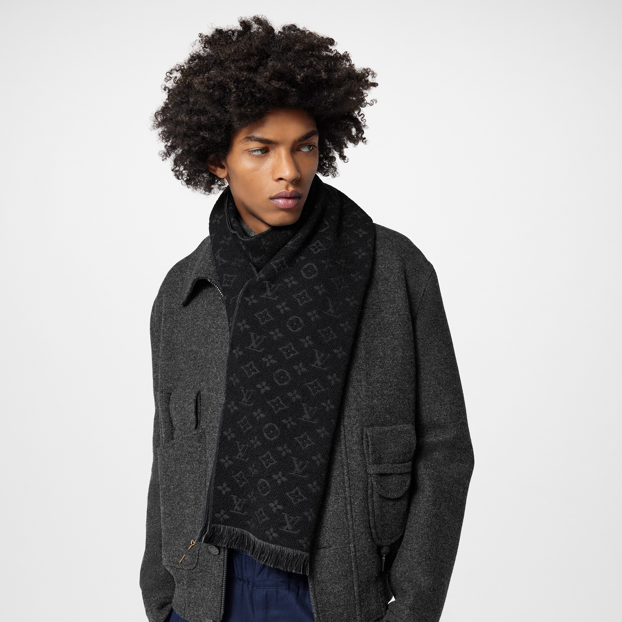 Monogram Classic Scarf . in Men
