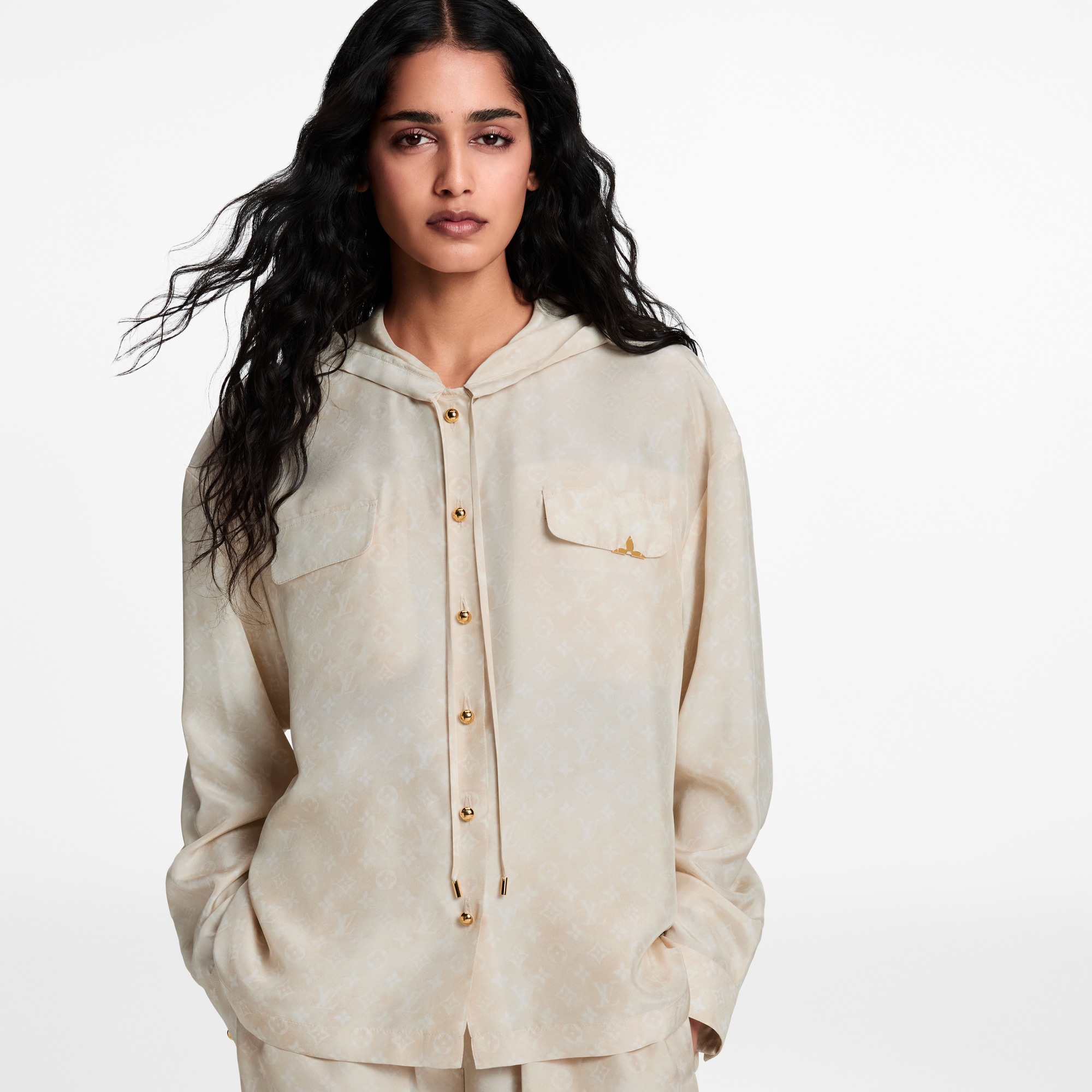 Monogram Cloud Hooded Shirt - Ready-to-Wear | LOUIS VUITTON