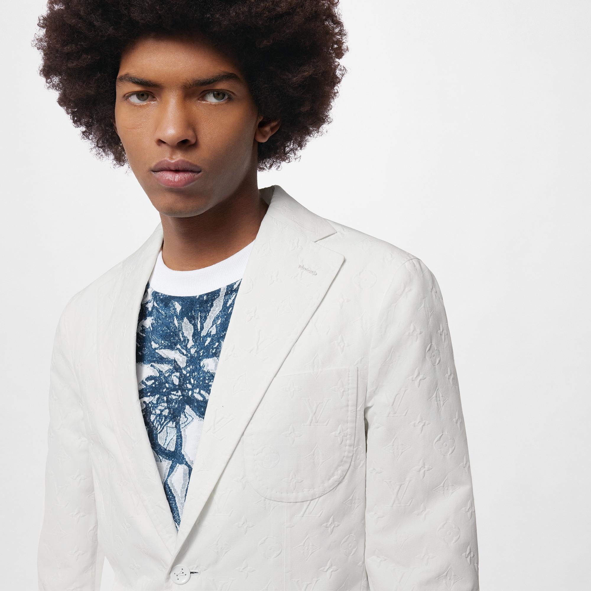 Monogram Cotton Napolitana Jacket  in Men