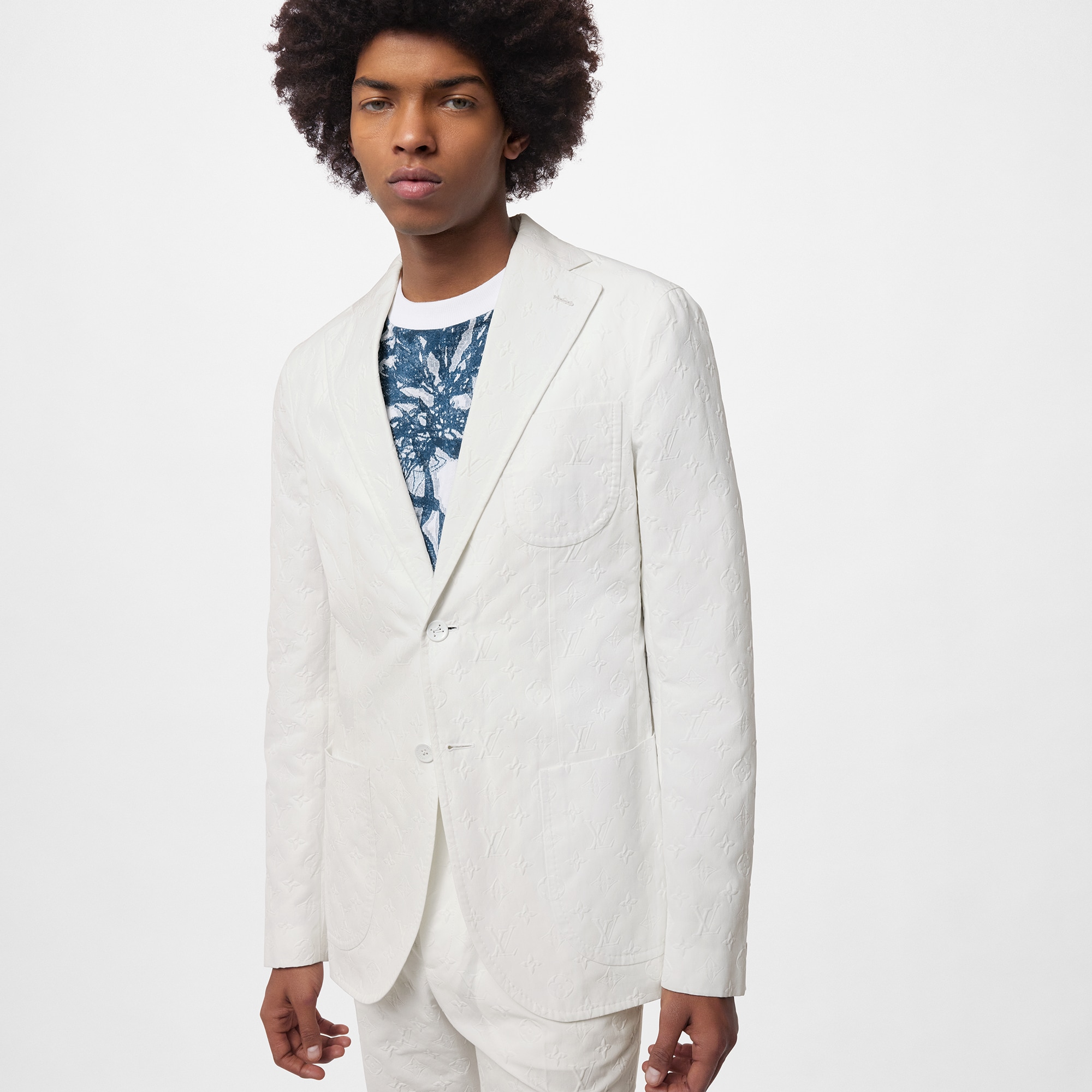 Monogram Cotton Napolitana Jacket  in Men