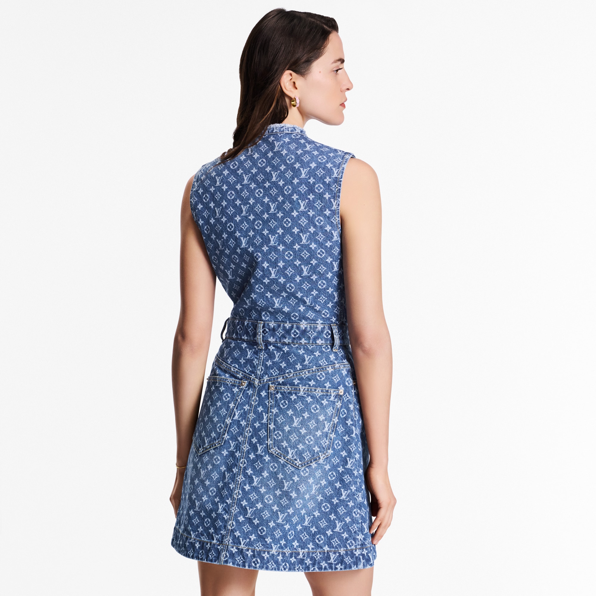 Monogram Denim Dress  in Women