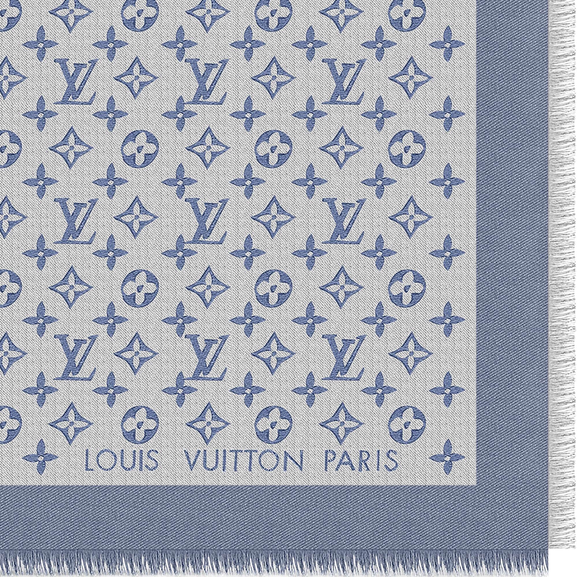 Monogram Denim Shawl . in Women