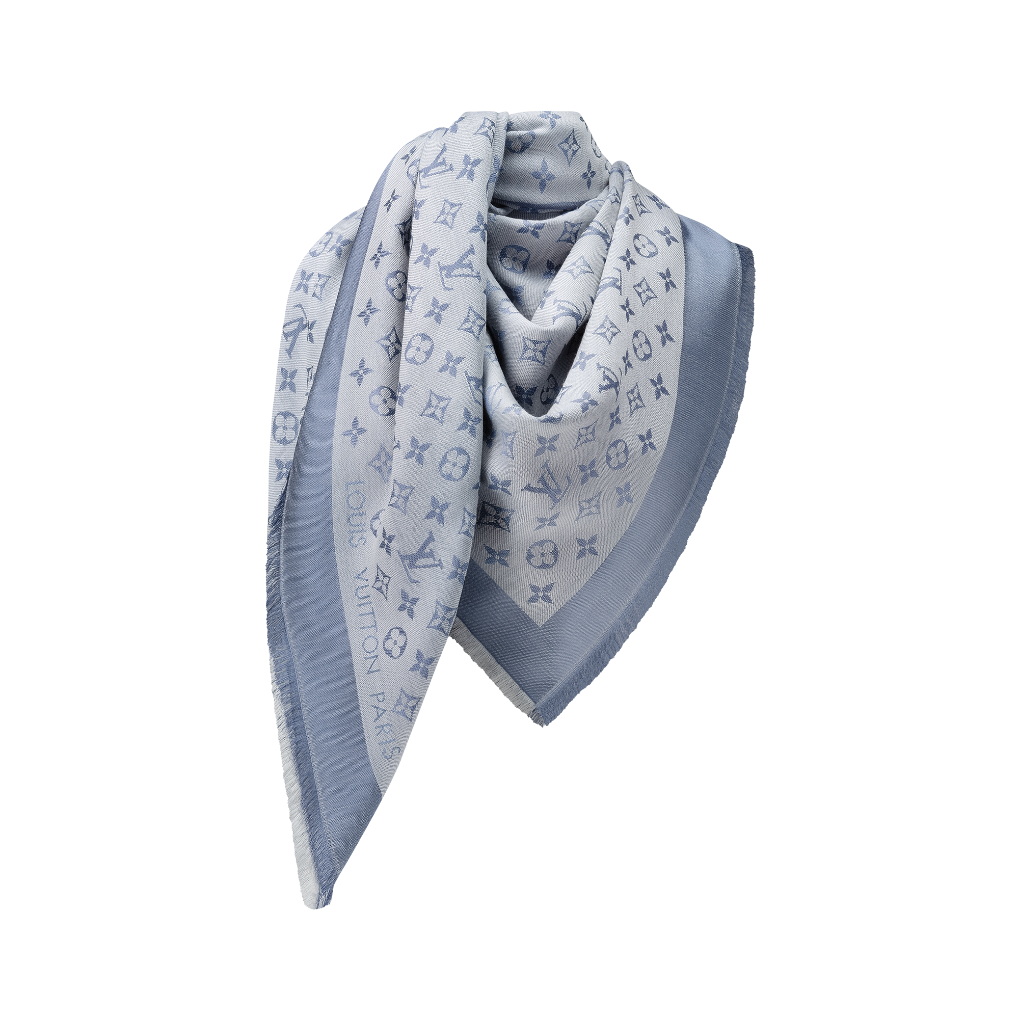 Monogram Denim Shawl . in Women