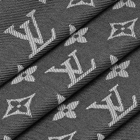 Monogram Denim Shawl detail view