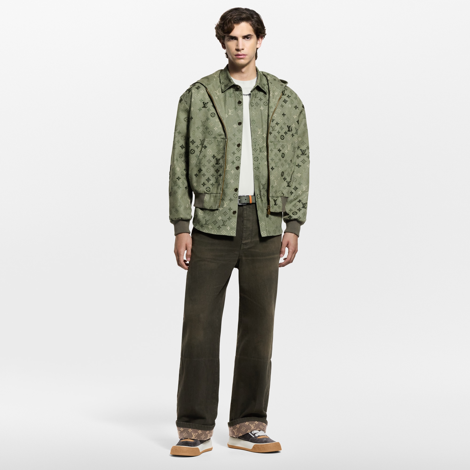 Monogram Embellished Hooded Blouson  in Men