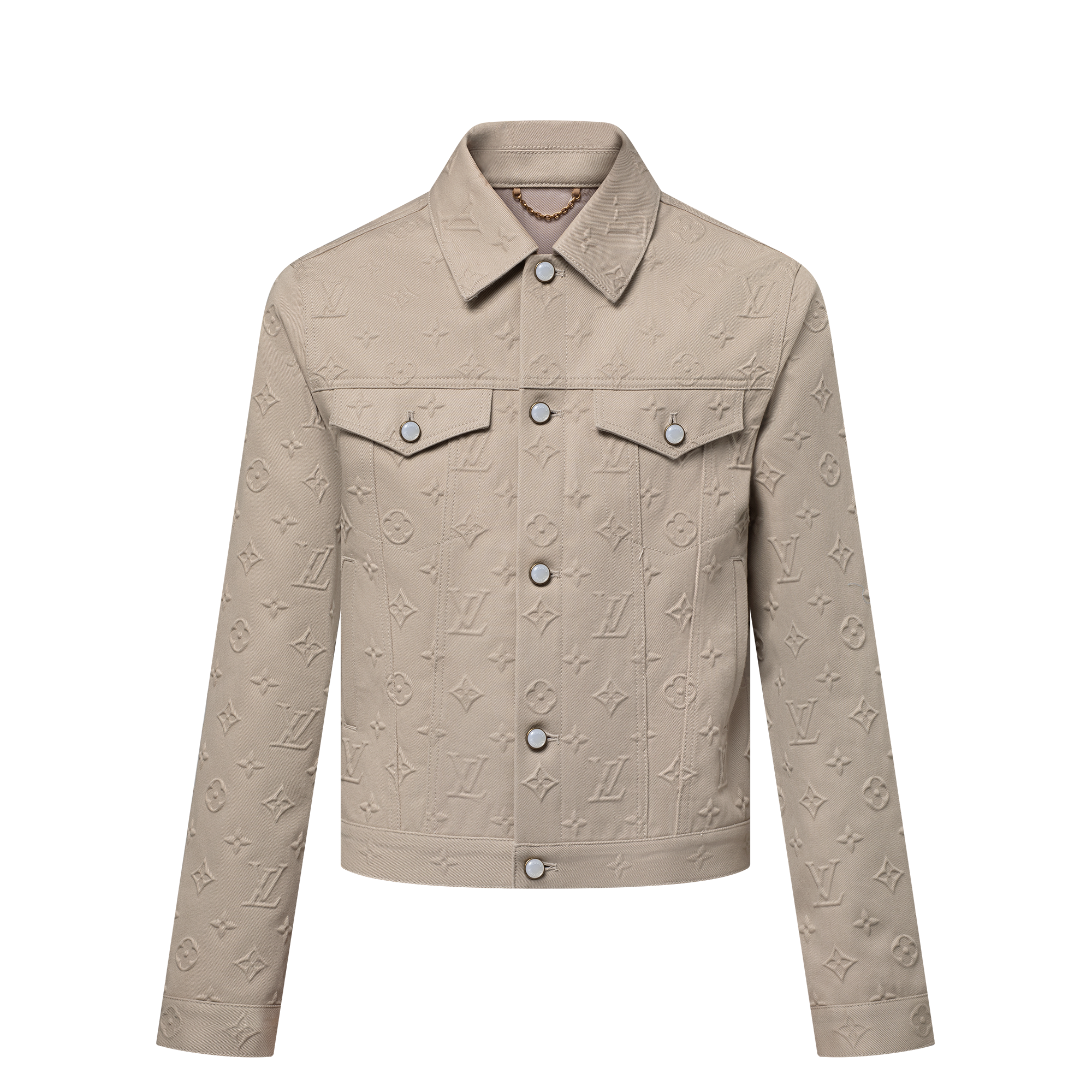 Monogram Embossed Denim Jacket  in Men