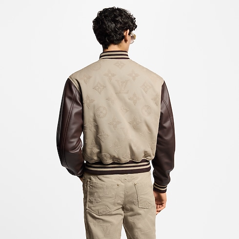 Monogram Embroidered Varsity Blouson in Men's Ready-to-Wear Outerwear and Coats collections by Louis Vuitton (Product zoom)