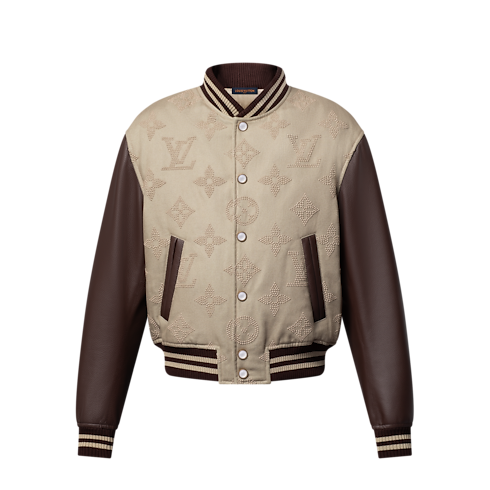 Monogram Embroidered Varsity Blouson in Men's Ready-to-Wear Outerwear and Coats collections by Louis Vuitton (Product zoom)