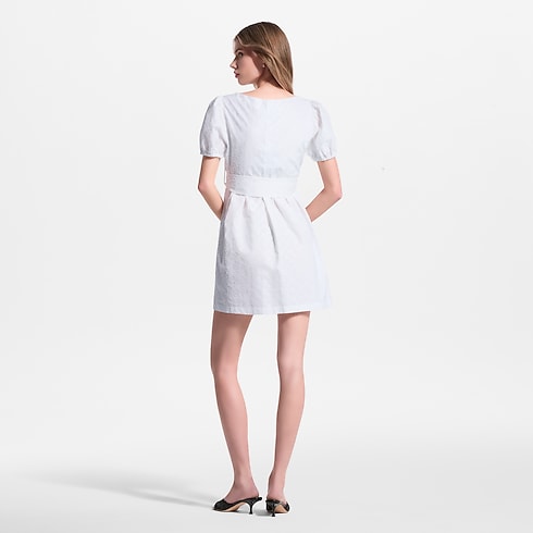 Monogram Fil Coupé Babydoll Dress in Women's Ready-to-Wear Dresses collections by Louis Vuitton (Product zoom)