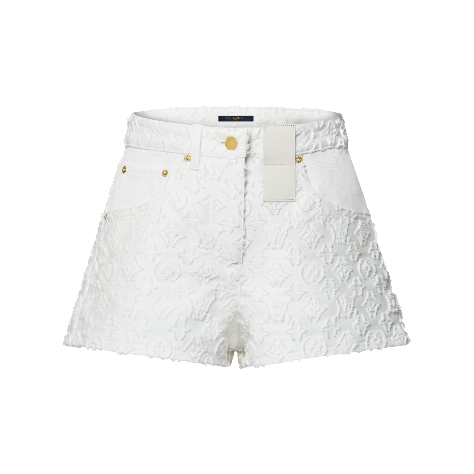 Monogram Fil Coupé Denim Shorts   in Women