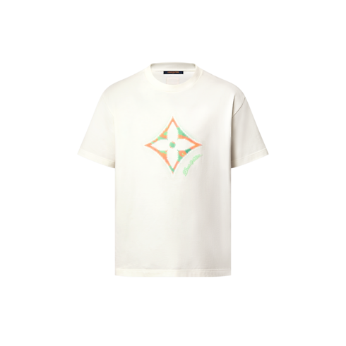 Monogram Flower 3D Gradient Print T-Shirt in Men's Ready-to-Wear T-shirts and Polos collections by Louis Vuitton (Product zoom)
